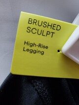 All In Motion Women's Medium Brush Sculpt Corded High Rise Leggings Black  image 5