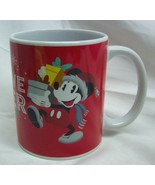 Walt Disney MICKEY &amp; MINNIE MOUSE Christmas Cheer Holiday MUG CUP NEW - $27.16 CAD