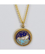 Enterprise Space Shuttle Necklace 18&quot; and Pendant 0.67&quot; Diameter 1970s - €11,00 EUR