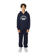 Gap Boys Girls Hoodie Blue Fleece Pullover Kangaroo Pocket 1969 Active C... - $56.04 CAD