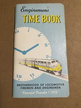 1958-1959 Enginemen&#39;s Time Book Brotherhood of Locomotive Firemen and Enginemen - £5.34 GBP
