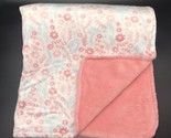 Parent&#39;s Choice Floral Baby Blanket Plush Coral Walmart - £17.63 GBP
