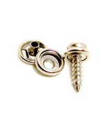 Snap Button &amp; Socket, Stainless Steel w/ 5/8&quot; #10 Screw Stud, 30 of Each... - $34.53