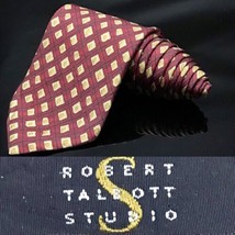 Robert Talbott Best Studio Silk Bright Red USA Dapper Suit Fashion Tie - £34.88 GBP
