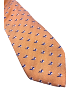 Chaps Ralph Lauren Tie Whale Nautical Ocean Light Orange Fun Novelty Pri... - $604.08 MXN