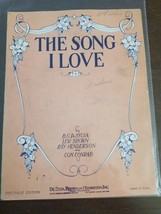 1928 THE SONG I LOVE Sheet Music by De Sylva, Brown, Henderson - £14.98 GBP