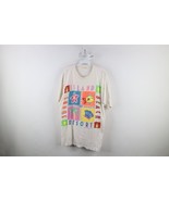 Vtg 90s Streetwear Womens Large Thrashed Spell Out Sunny Island Beach T-... - $462.61 MXN