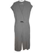 Lole Jumpsuit Women&#39;s Gray Cap Sleeve Jersey Jumper Size Small S V-Neck - £17.65 GBP