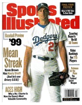 VINTAGE Mar 29 1999 Sports Illustrated Magazine Kevin Brown Dodgers - £7.90 GBP