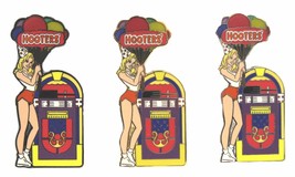 Hooters Girl Holding Balloons Jukebox Party Proto Type Lapel Pin (Choose One) - £59.32 GBP