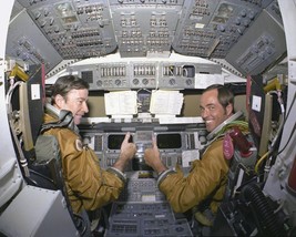 Space Shuttle Columbia Nasa STS-1 Astronauts Young &amp; Crippen 8X10 Photo Reprint - £6.70 GBP