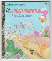 VINTAGE Beep Beep the Road Runner Very Scary Lesson Golden Book - £11.67 GBP
