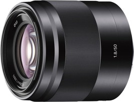 Sony E 50Mm F1.8 Oss Portrait Lens (Sel50F18/B), Black. - £310.04 GBP
