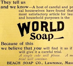 World Soap Beach Soap Company 1894 Advertisement Victorian Massachusetts ADBN1k - $19.99