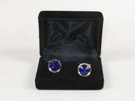 Men J.Valintin Cufflinks by Vitorofolo for French Cuff Shirt V35-26 Royal Blue image 3