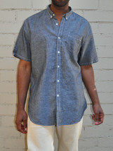 What Comes Around Goes Around Grey Chambray 1 Pocket SS Button Shirt 2XL - £30.93 GBP