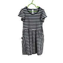 Harper Canyon Girls Navy Stripe Dress Size 5 New - £12.10 GBP