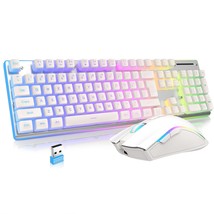 FELICON Wireless Gaming Keyboard and Mouse Combo, RGB Backlit Gaming Keyboard wi - £55.94 GBP