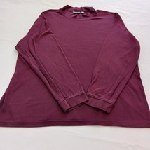 Croft & Barrow Men’s XL Easy Care Mock Neck Red Cotton T-Shirt Long Sleeve image 7