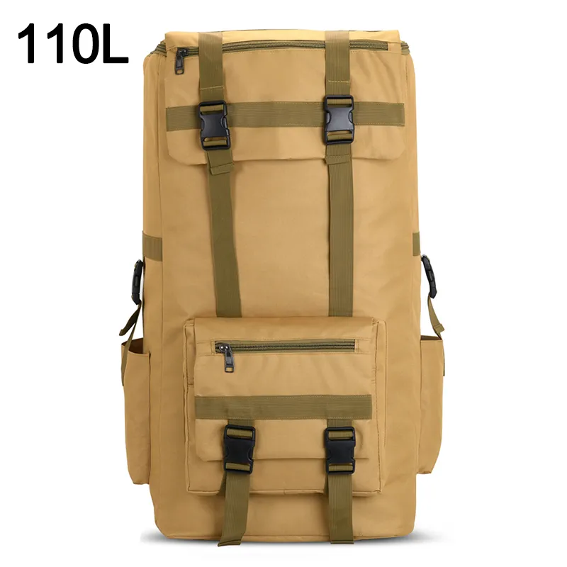 110L 130L Men Hi Bag Camping Backpack Large Army Outdoor Climbing Trek Travel Ru - £125.60 GBP