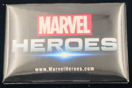 Marvel Heroes Employee Theater Promotional Rectangular Button Pin Badge ... - £6.75 GBP
