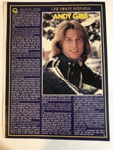 Andy Gibb vintage Article One Minute Interview AR1 - $6.92