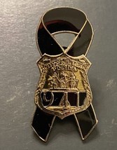 Vintage City Of New York Police 9/11 Black Ribbon Commemorative Lapel Hat Pin - $14.95