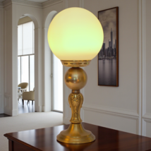 Elegant Design Type Déco Table Lamp &quot; Leicester Globe &quot; Unique Specimen - $6,013.90 MXN