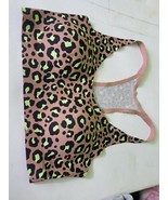 No Boundaries Bonded Racerback Top Womens Size Small Leopard Cheetach Pr... - $7.84