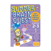 Summer Brain Quest: Between Grades 2 &amp; 3, For Adventurers Ages 7-8 Workman Publi - £12.19 GBP