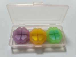 Eraser with Case fruits Ver,2 Translucent Rare Old Vintage Cute - $15.80