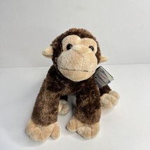 Flopsies Monkey Plush Aurora World CHUMP Vintage Brown Tan Stuffed Animal 10&quot; - £17.84 GBP
