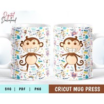 Magic Monkey Mug Press Svg, Mug Press Sublimation Infusible Ink Sheets - £3.10 GBP