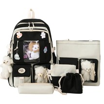 5pcs/set Cute Backpack with  Bag Handbag Pencil Case Drawstring Bags School Book - £138.30 GBP