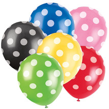 Mayflower Distributing Latex 12&quot; Dots Balloons (6 Pack) - £30.07 GBP