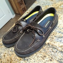 Timberland Sandusky Point Men’s Boat Shoes Leather Nubuck Size 10M Brown 72599 - £38.68 GBP
