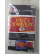 NIP NFL Wincraft Kansas City Chiefs Deluxe Flag Chiefs Kingdom 3x5 - $29.70