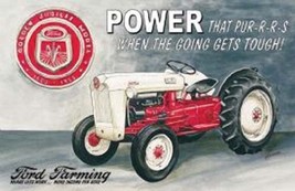 Ford Golden Jubilee Model Tractor Farm Equipment Logo Collector Metal Tin Sign - $21.77