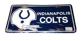 Indianapolis Colts Helmet W/ Logo Front Car Plate Sealed - $258.43 MXN