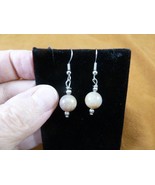 DP1-9k REAL DINOSAUR POOP  10mm bead dangle EARRINGS Utah ancient Dino C... - $16.99