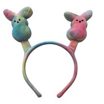 Plush Bunny Ear Headband With Tie-Dye Design For Kids Or Adults - $8.04 CAD