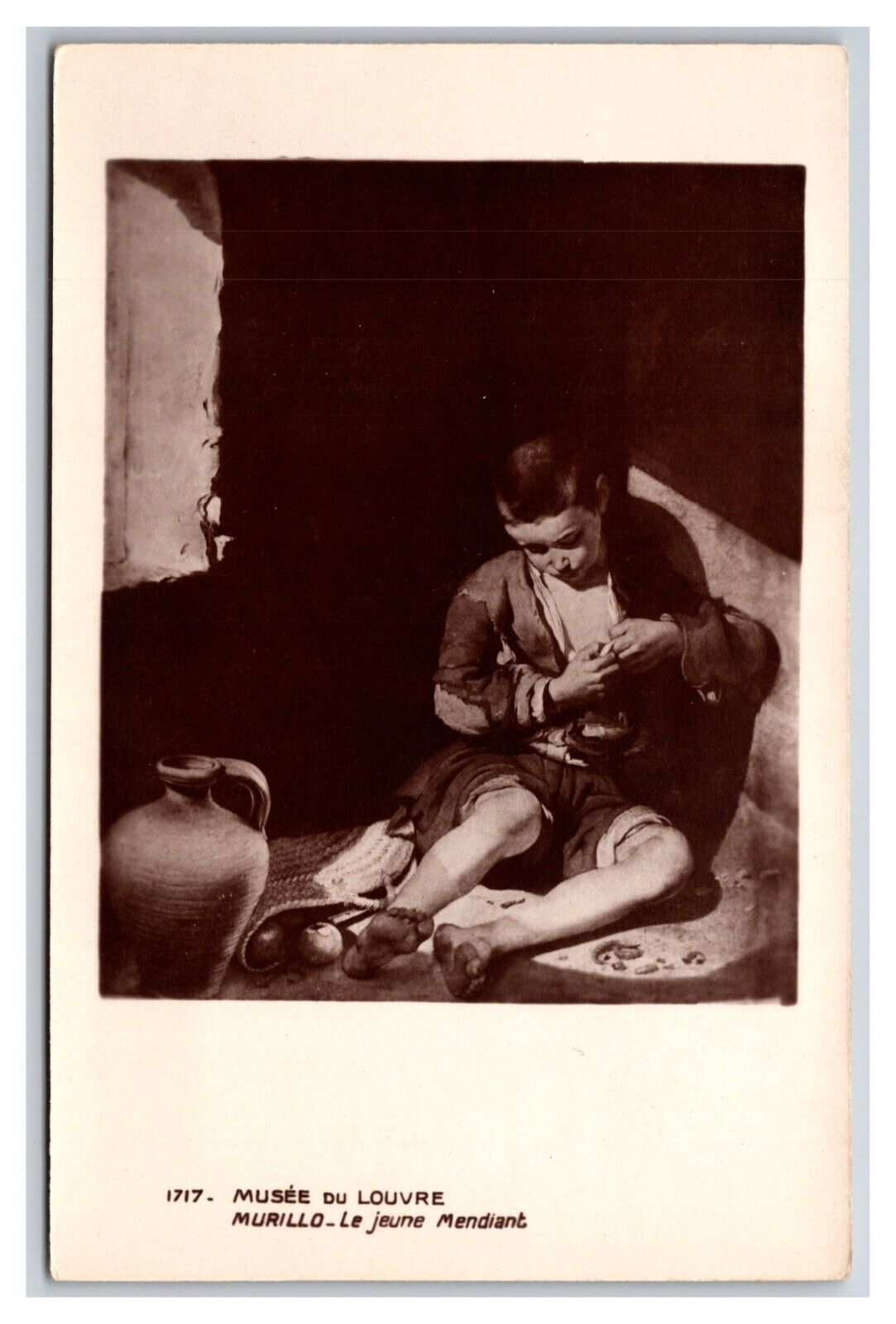 Primary image for RPPC The Young Beggar Painting By Bartolomé Esteban Murillo UNP Postcard Z4
