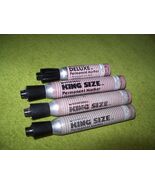 Lot of 4 Vintage Black Sanford Permanent Marker Metal Tube - 1 deluxe 3 ... - $34.84 CAD