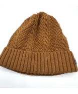 Kooringal Cable Knit Beanie Hat Camel Mustard Gold Cotton O/S Australia ... - $26.71 CAD