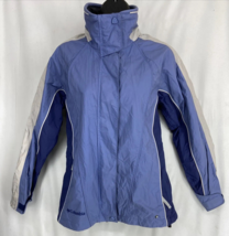 Columbia Sportswear Size Small Women&#39;s Nylon Waterproof Vertex Blue Jacket - £11.36 GBP