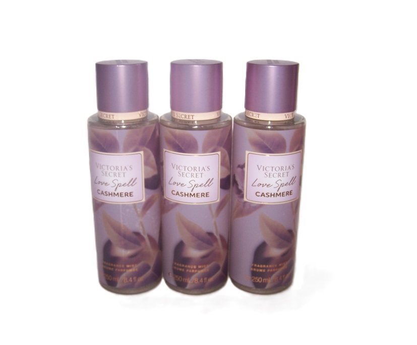 victoria's secret love spell cashmere fragrance mist 8.4 fl oz - lot of 3