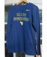 Nike West Virginia Cotton blend long sleeve Sweater size XL Let&#39;s Go Mou... - $14.01