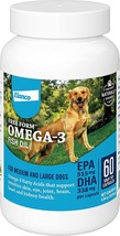 Bayer Dog Omega-3 Fish Oil Capsules 60Ct. - £42.69 GBP