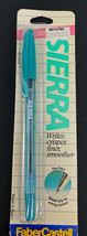 Vintage Faber Castell Sierra turquoise Color Ball Pen Stainless Point Made Spain - $26.14
