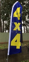 4x4 Offroad Trucks Windless Swooper Flag Feather 2.5&#39;x11.5&#39; Banner Sign American - $24.98+